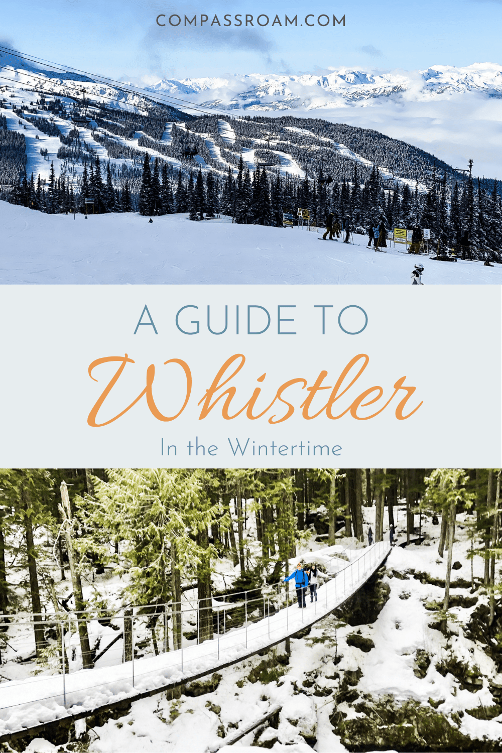 pinterest image - whistler with kids winter guide