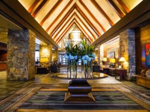 luxury hotel review fairmont chateau whistler - main lobby