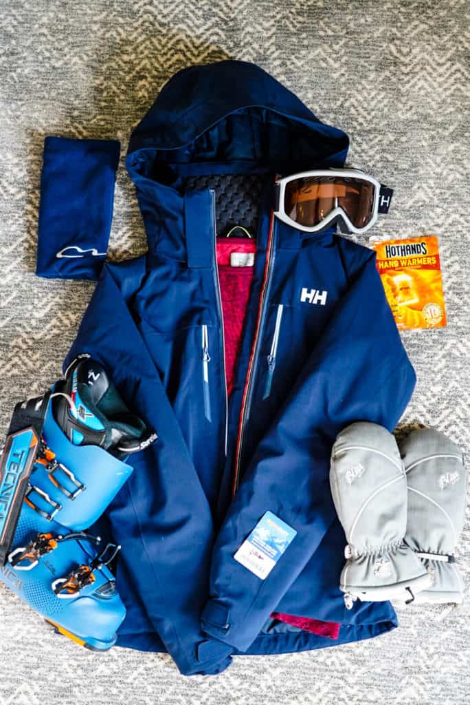 Ski outfit - what to pack for a ski trip
