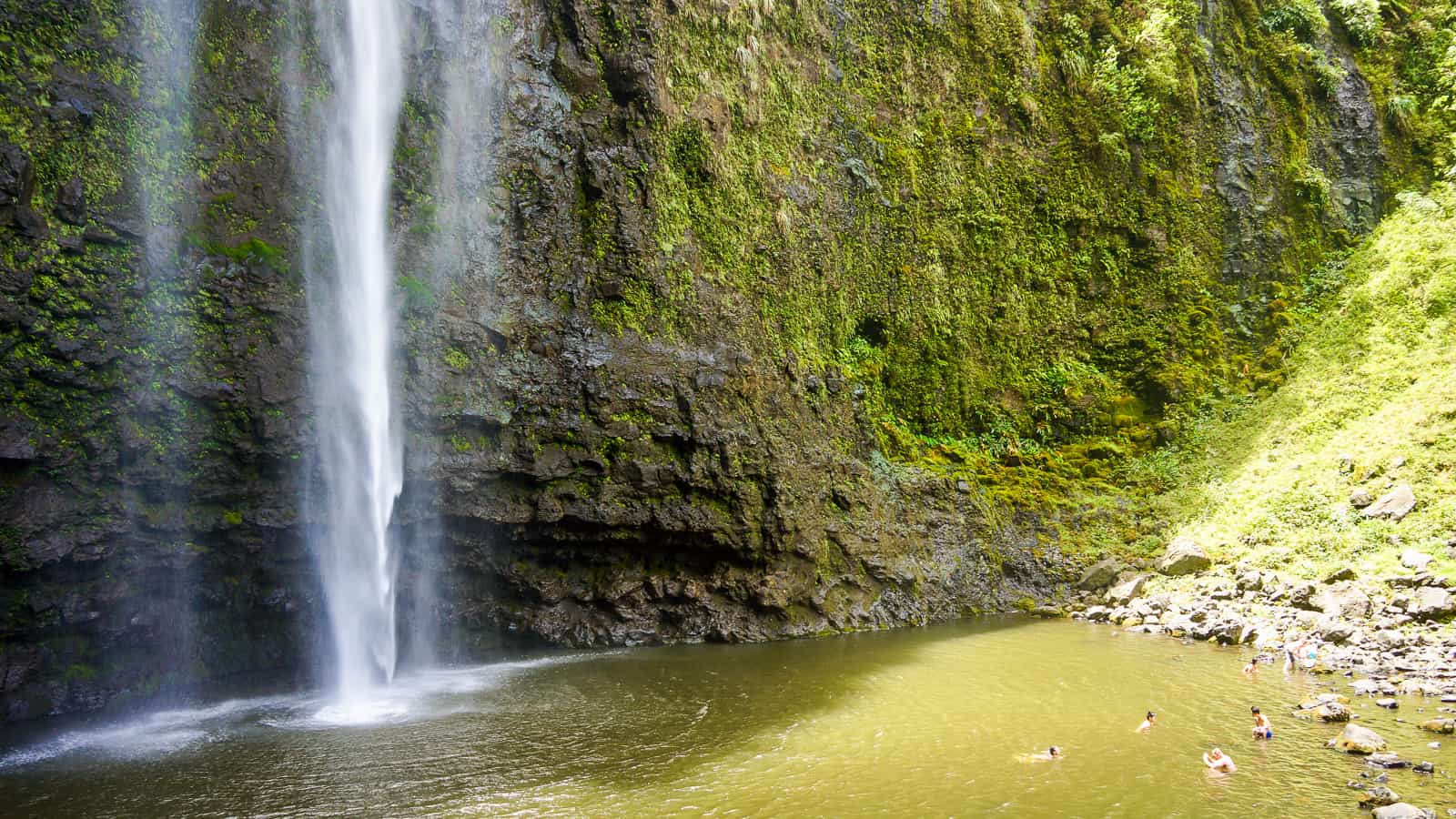 waterfall in Hanakapi’ai Trail