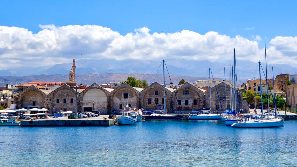 Harbor in Chania crete - book 2021 travel now