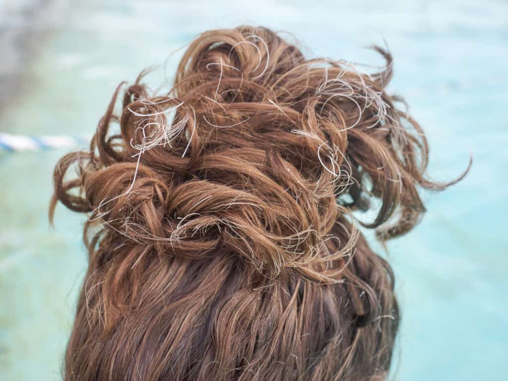 picture of female's frozen hair