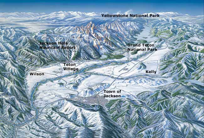 map of jackson hole valley - ultimate family vacation guide to jackson hole