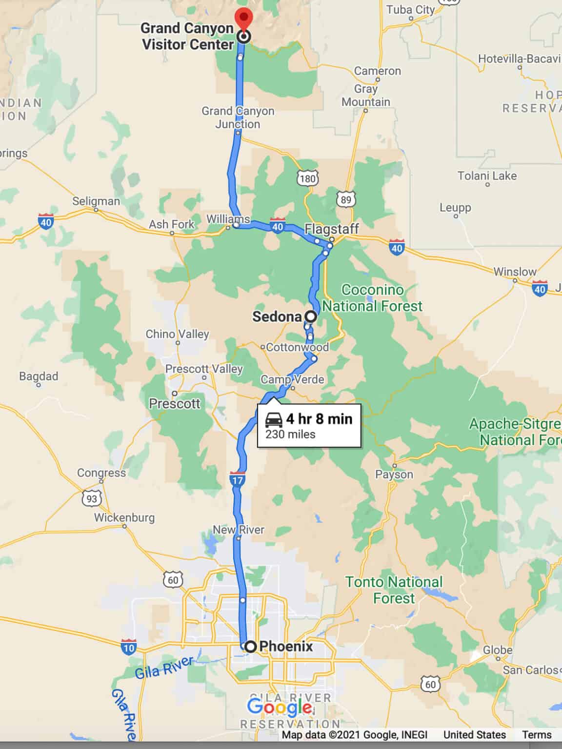 short road trips from scottsdale