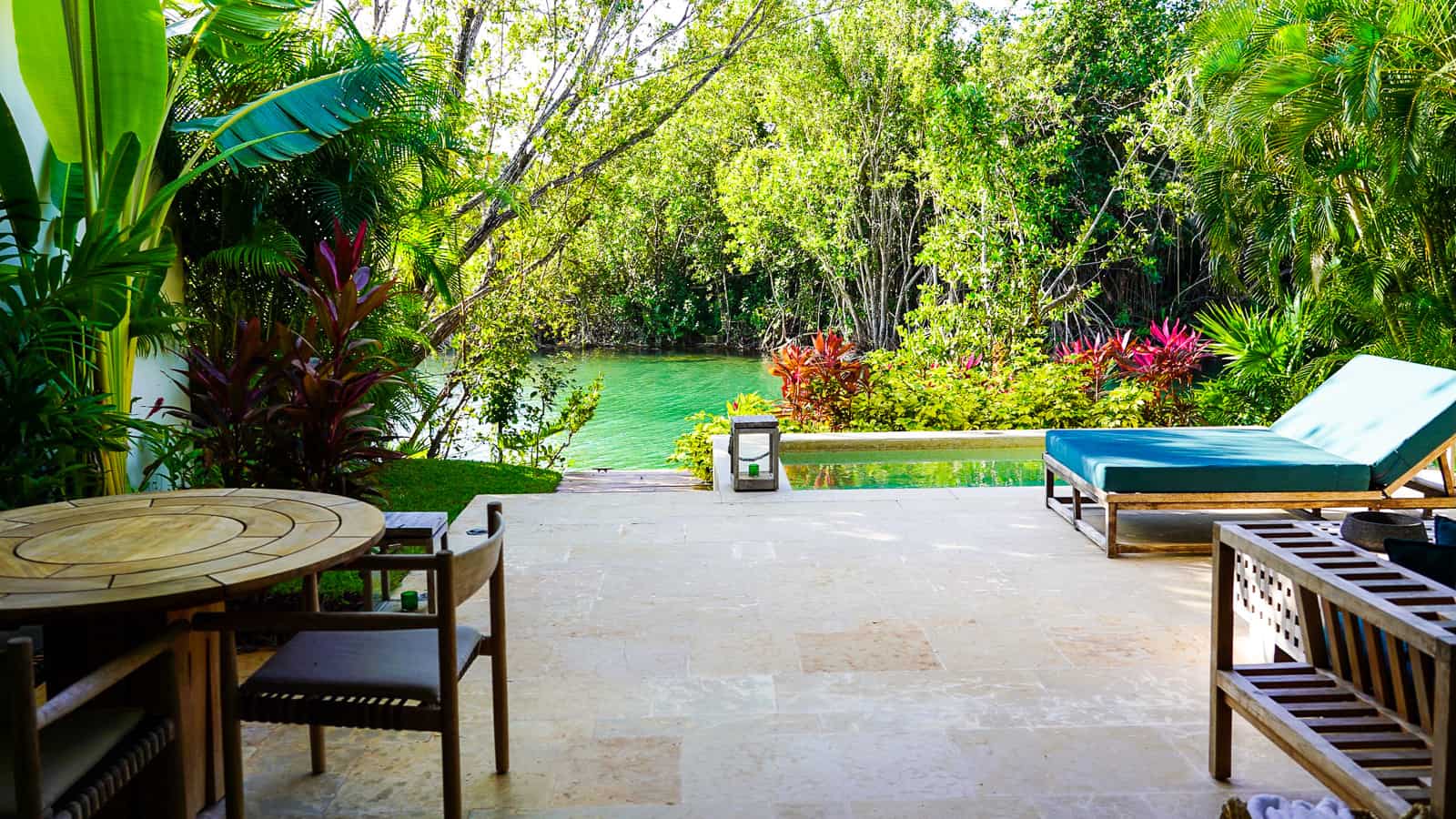 lagoon suite private terrace - rosewood mayakoba