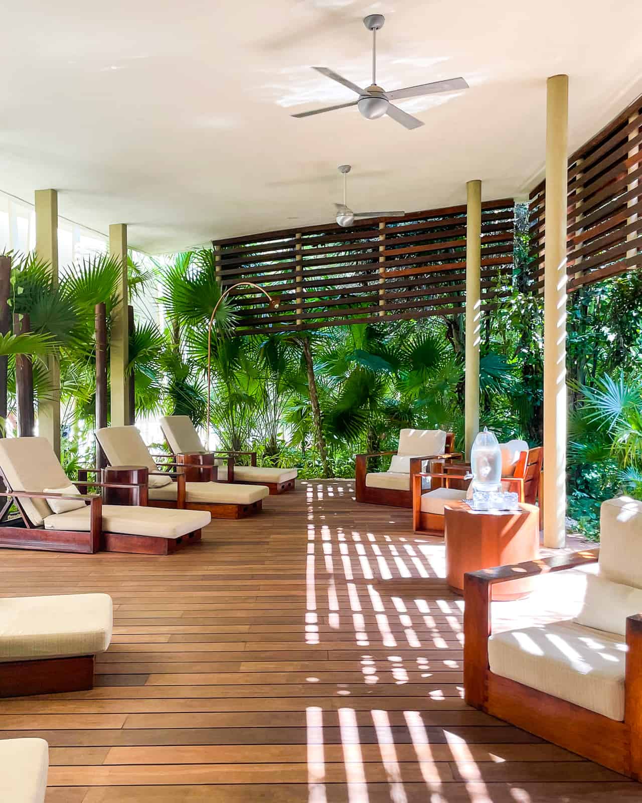 lounge area sense spa rosewood mayakoba
