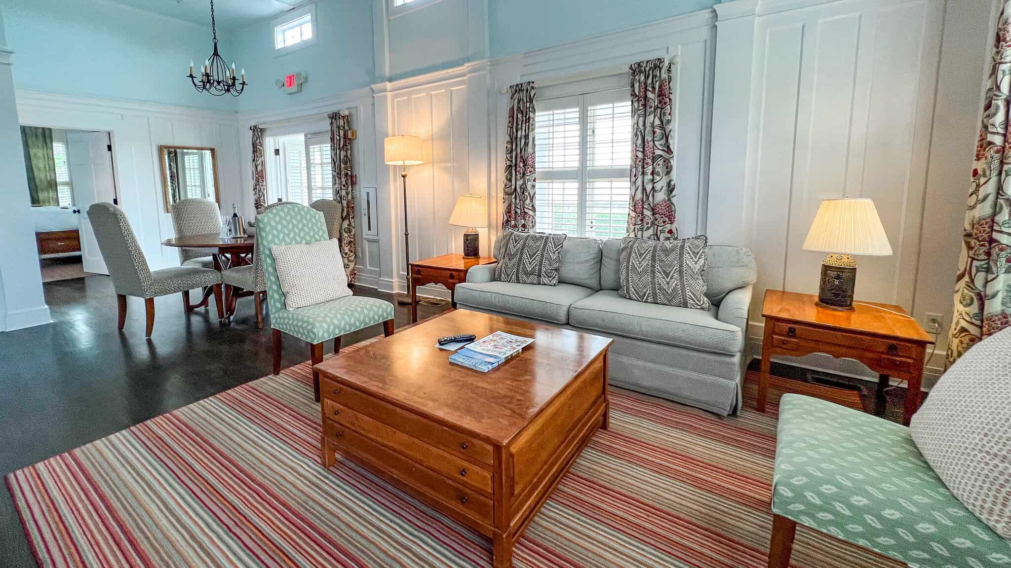 living room at Chatham Bars Inn masterview ocean suite