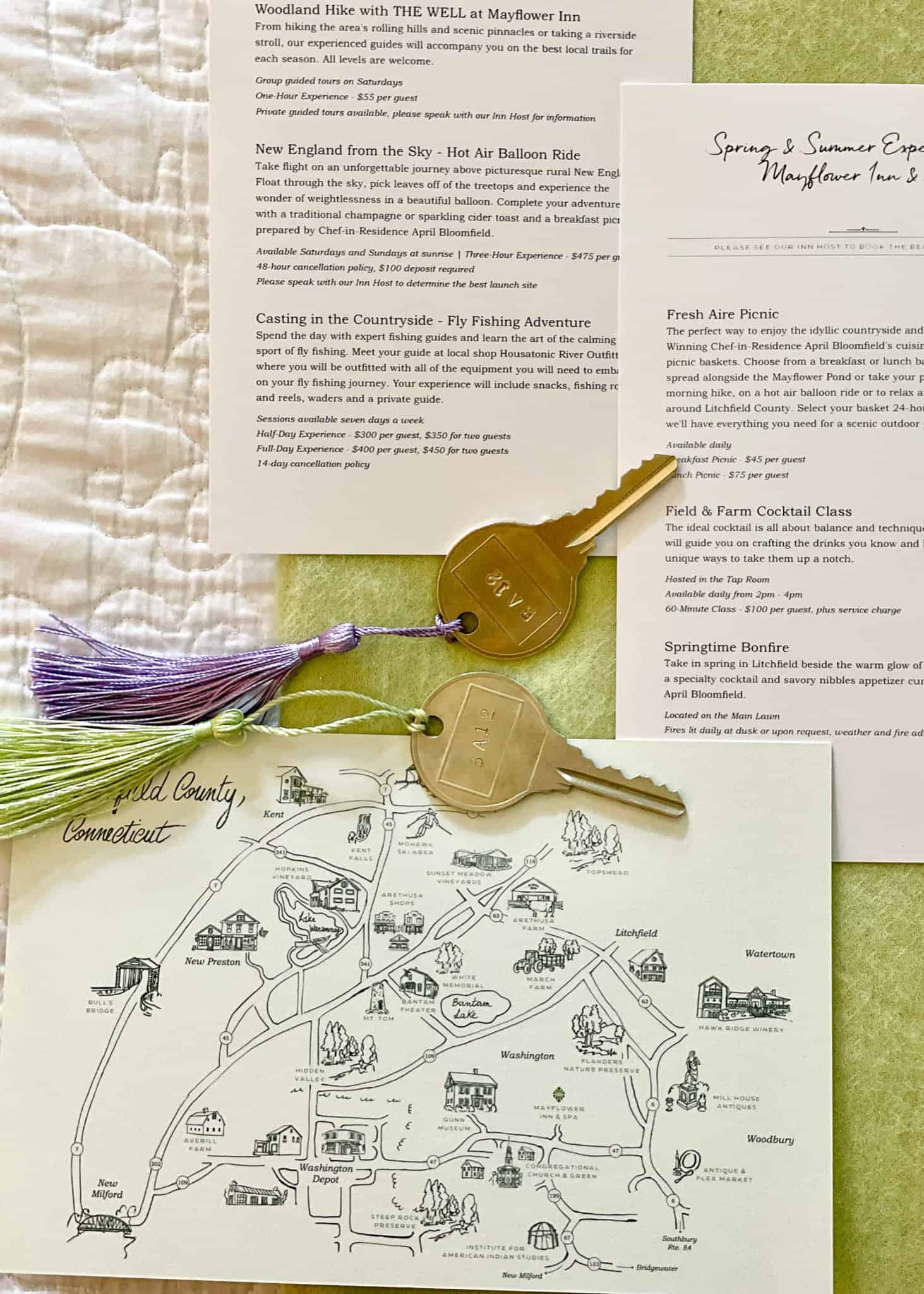keys to mayflower inn room