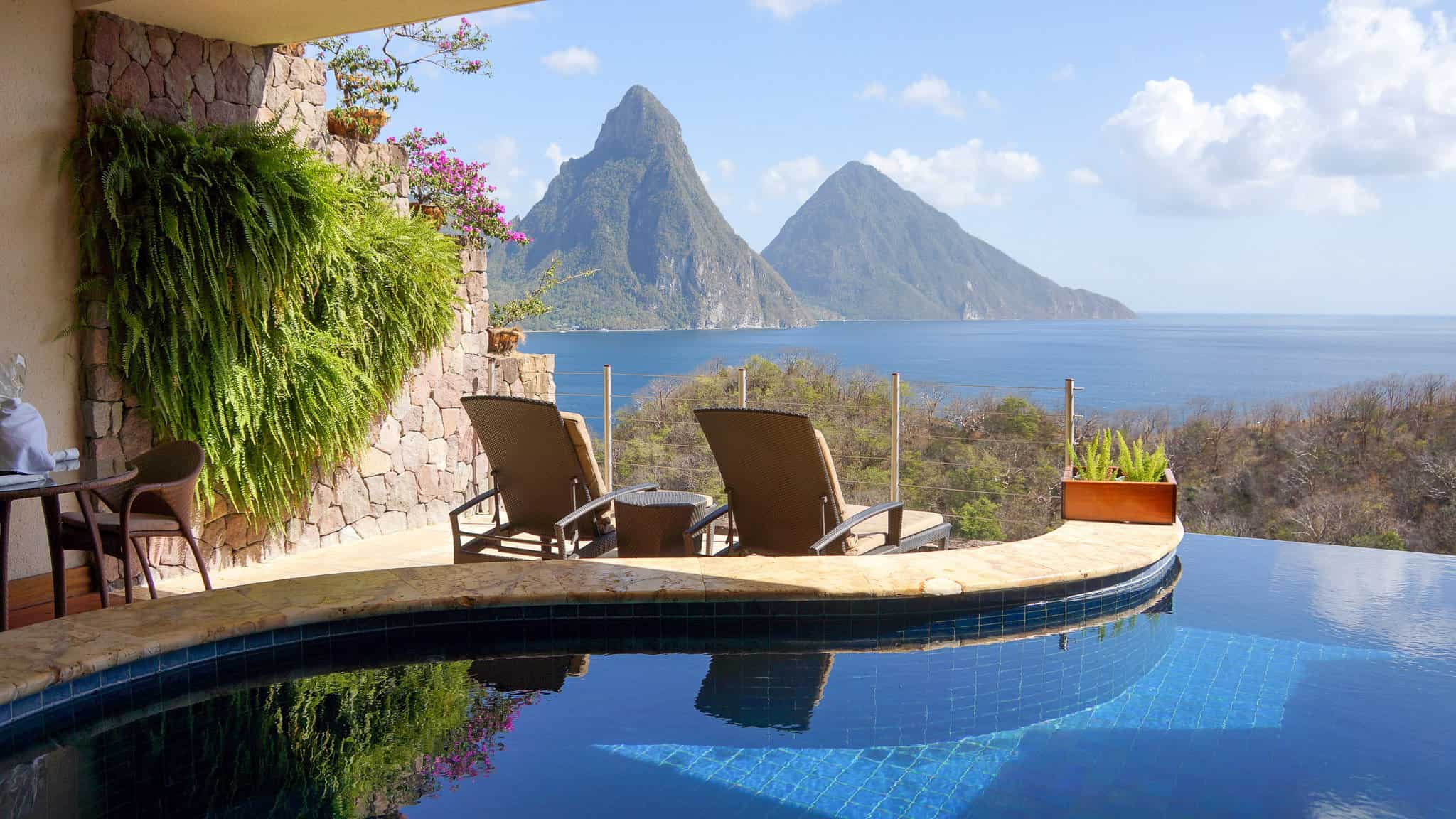 st lucia jade mountain hotel room - luxury spring break destinations for families