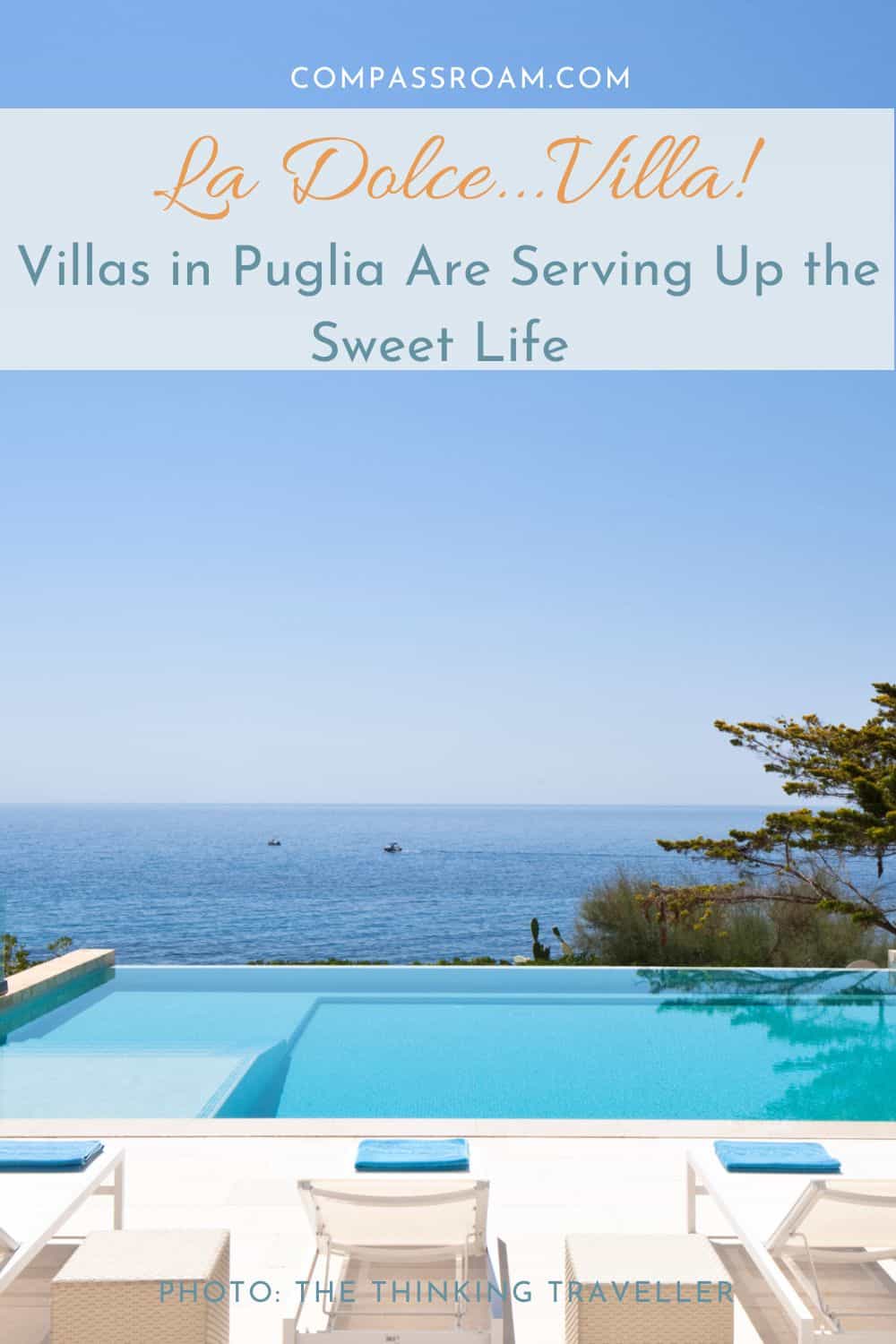 Pinterest image - villas in puglia serving up the sweet life