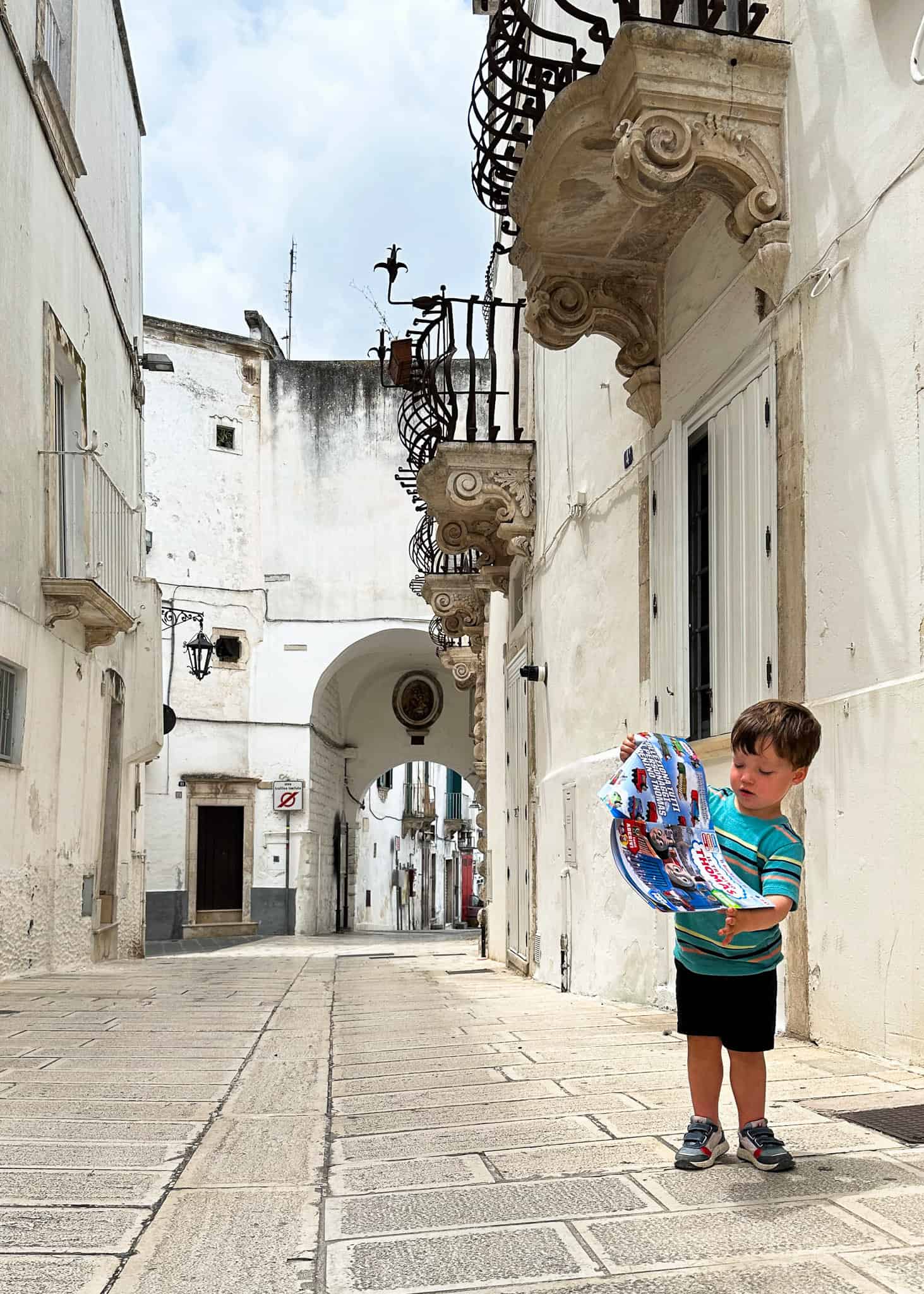 little boy in Martina Franca - best places in puglia